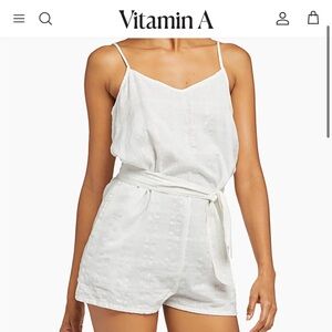 Vitamin A Gigi Linen Short Romper